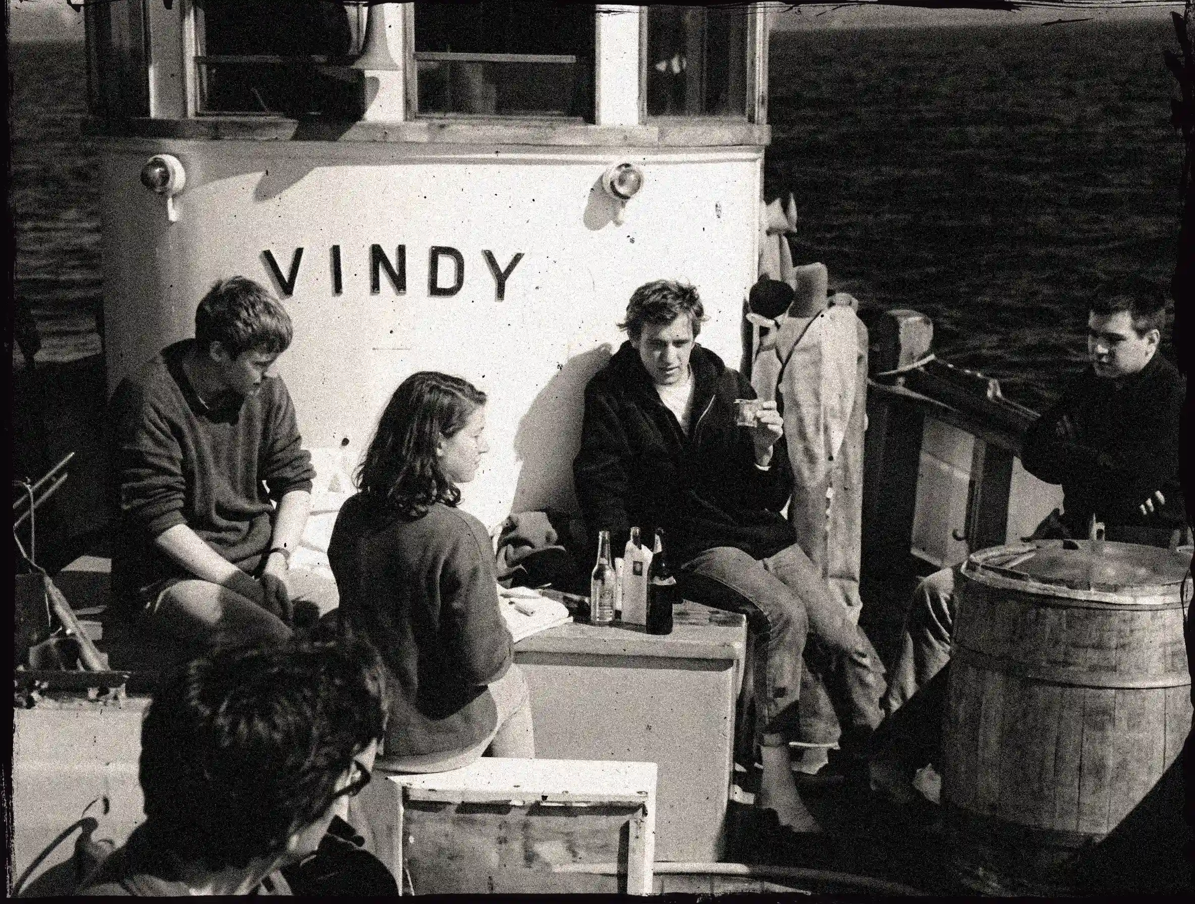 Historische Fotografie an Bord einer „Vindy“ in den 60er Jahren