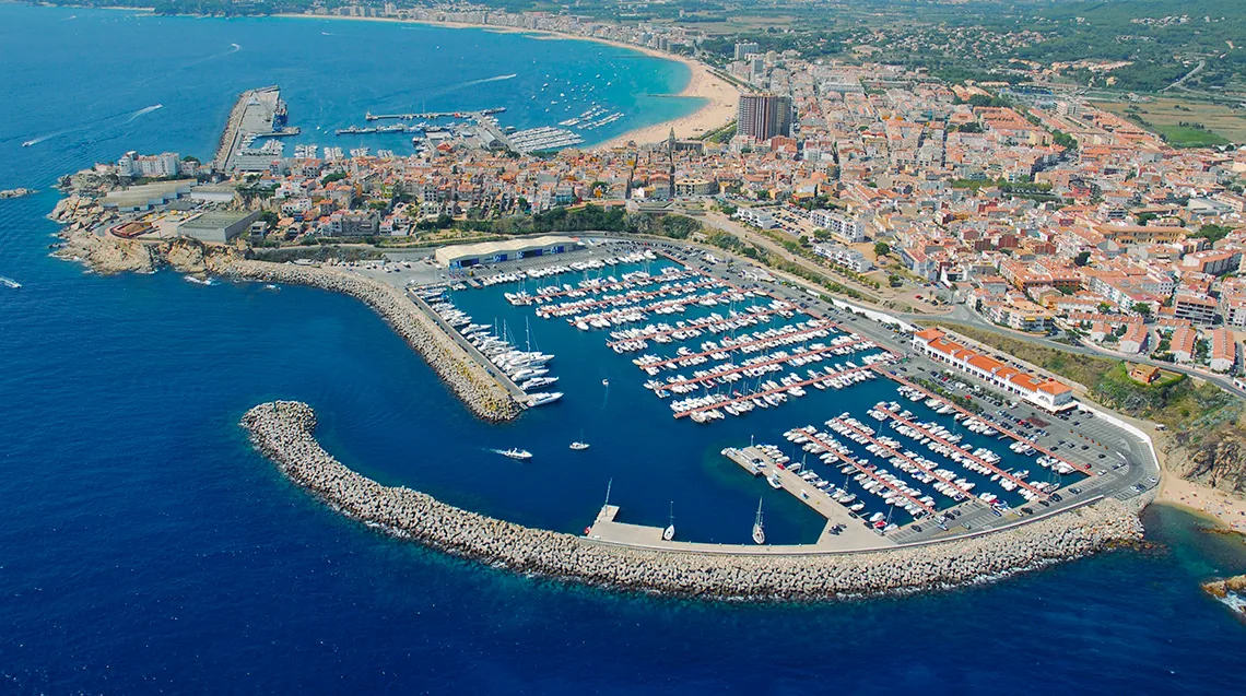 marina_palamos Aerial view of Puerto Marina Palamós