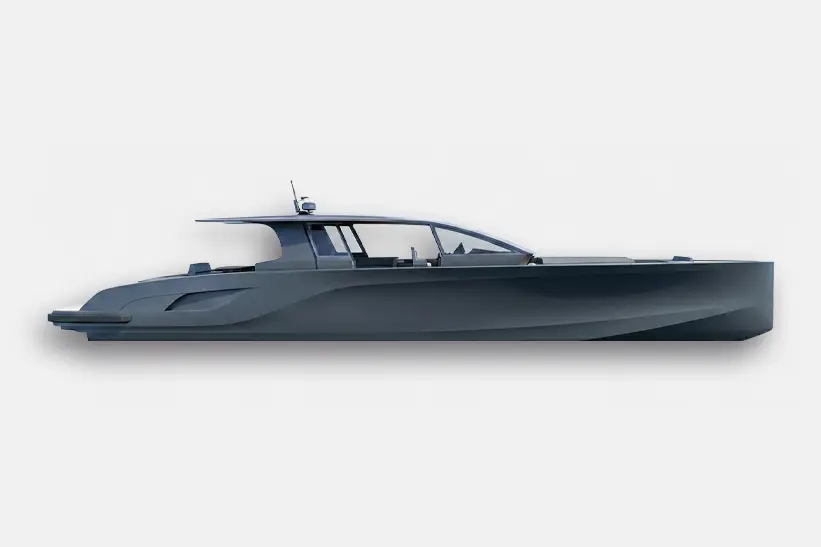 Seitenansicht-Rendering der Windy SR77